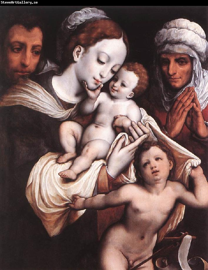 CLEVE, Cornelis van Holy Family dfgh